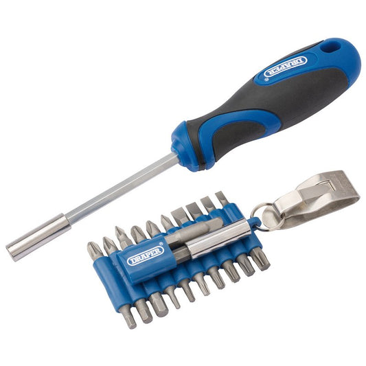 Draper Screwdriver and Bit Set 23 Piece With 1/4" magnetic bit holder 43624