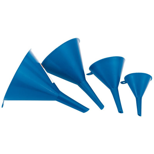 Draper Plastic Funnel Set 4 Piece 50, 75, 100, 115mm diameter 43853