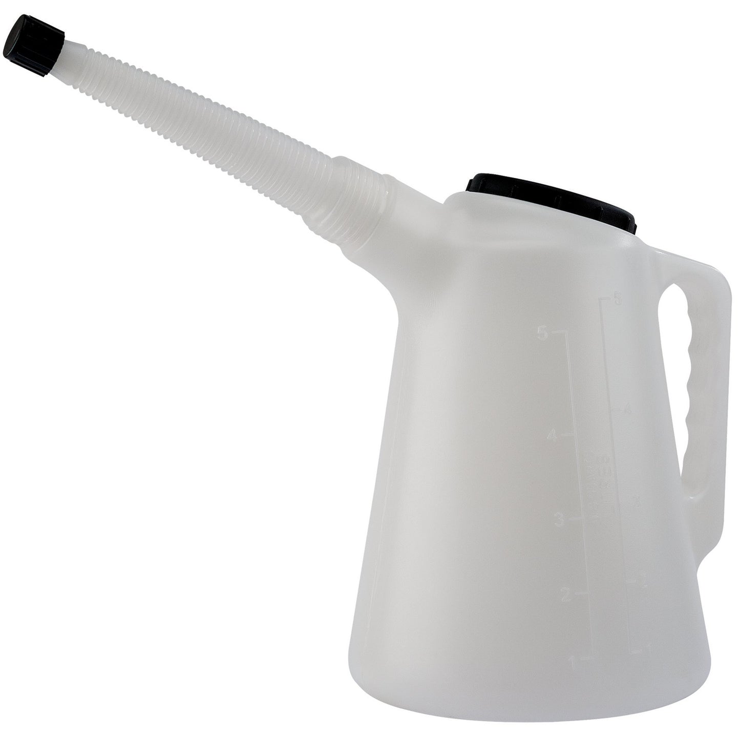 Draper Oil Fluid Measuring Jug 5L Polyethylene For Diesel Petrol etc 43965