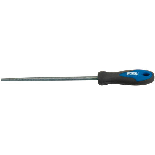 Draper Soft Grip Engineer's Round File and Handle 200mm 44955
