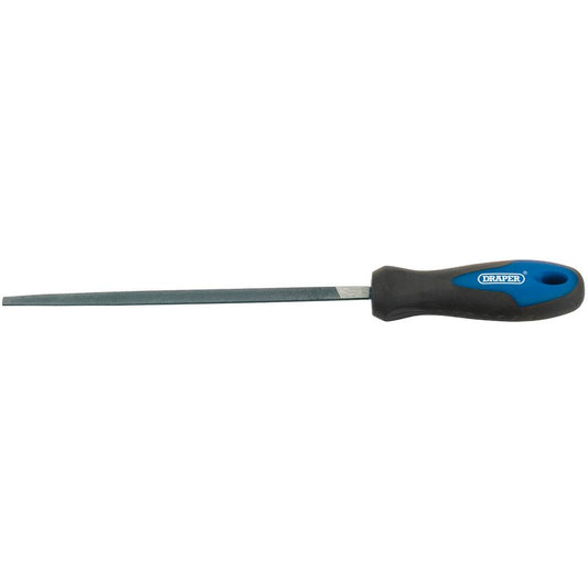 Draper Soft Grip Engineer's 3 Square File and Handle 200mm 44957