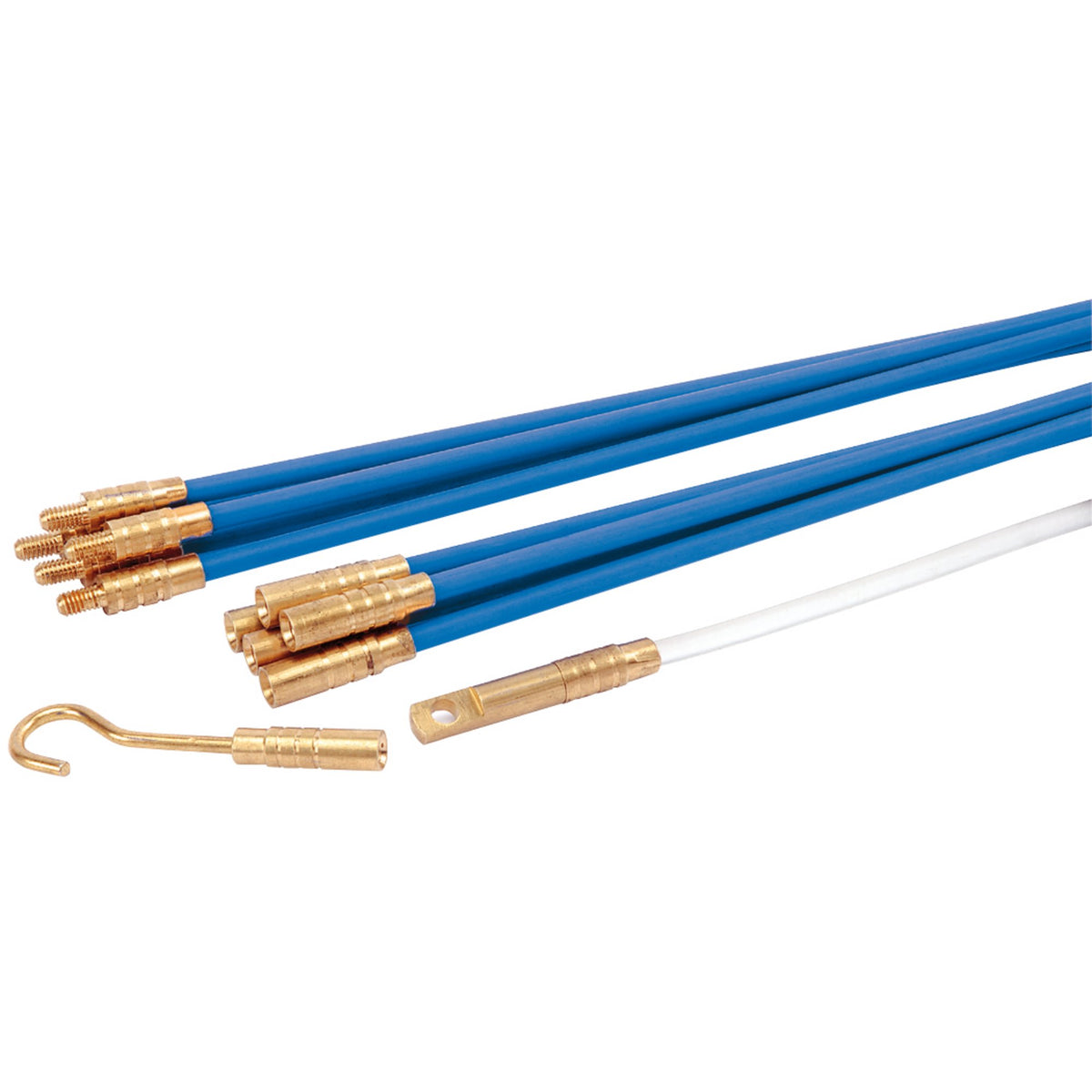 Draper Wire Cable Rod Access Kit 1m 12pc For Floorboards Ceiling Cavities 45274