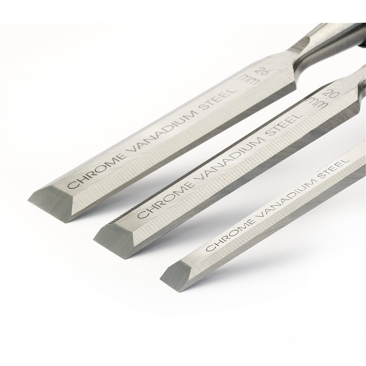Draper Expert Soft Grip Bevel Edge Wood Chisel Set 150mm 3 Piece 45865