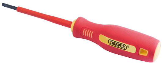 Draper Fully Insulated Plain Slot Screwdriver 2.5 x 75mm tested to 10kV 46515