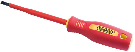 Draper Fully Insulated Plain Slot Screwdriver 5.5 x 125mm 46518
