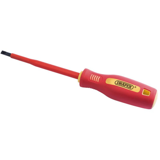 Draper Fully Insulated Plain Slot Screwdriver 5.5 x 125mm 46524