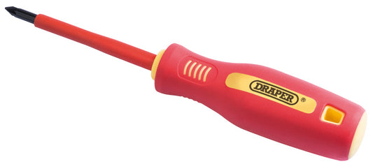 Draper Fully Insulated Soft Grip Cross Slot Screwdriver No.1 x 80mm 46528