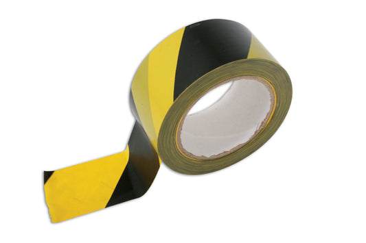 Laser Tools Hazard Warning Tape 33m x 50mm 4725