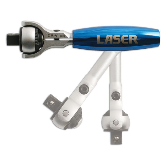 Laser Tools Swivel Head Ratchet 3/8"D (CD) 4775