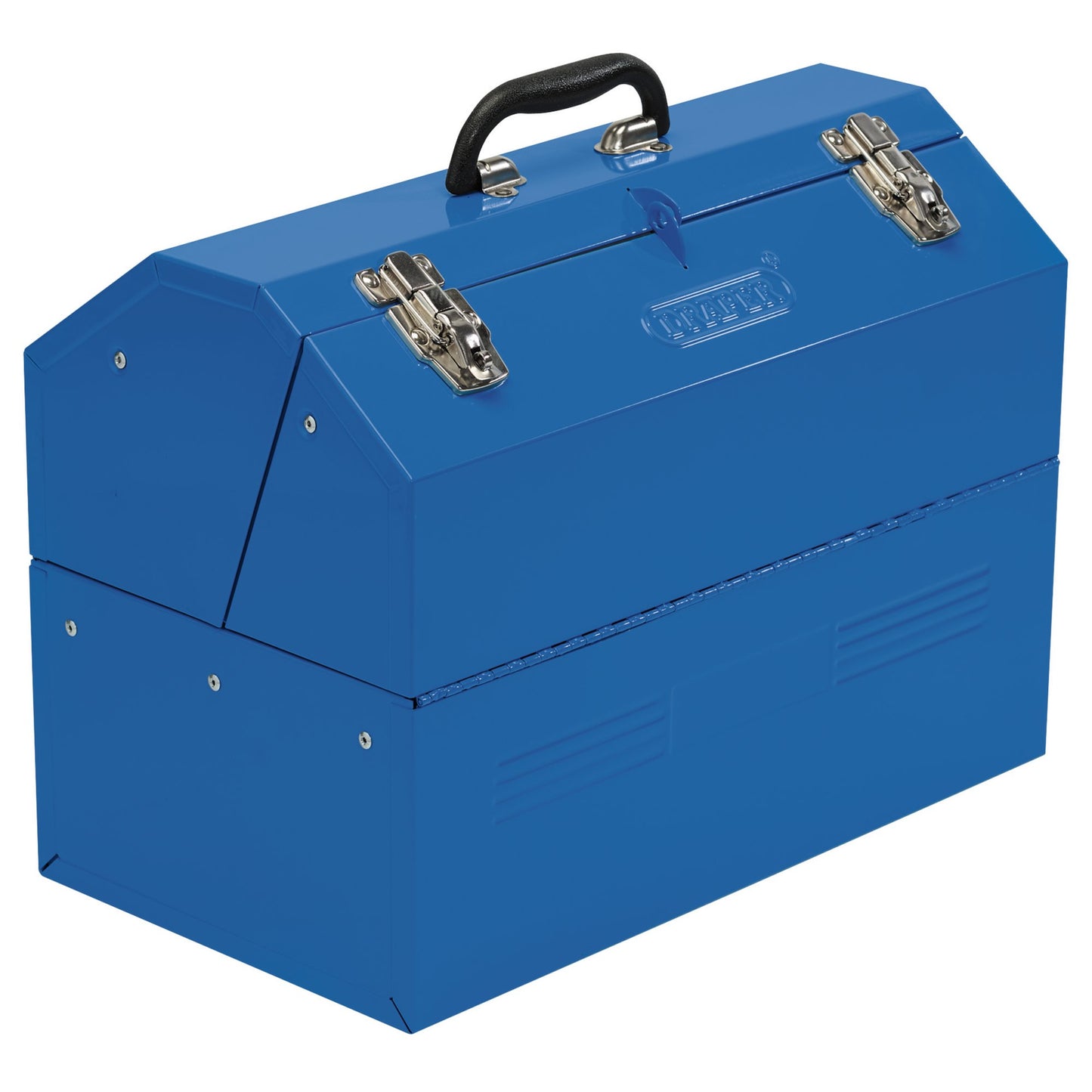 Draper Barn Type Tool Box with 4 Cantilever Trays Blue 460 x 257 x 355mm 460mm