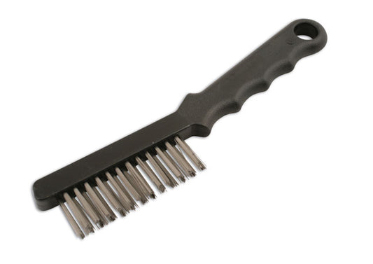 Laser Tools Brake Disc Brush slim design steel bristled nylon handled 4874