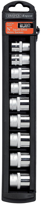 Set of 3/8" Sq. Dr.12 Point Draper Multi-Drive® Sockets (9 Piece)