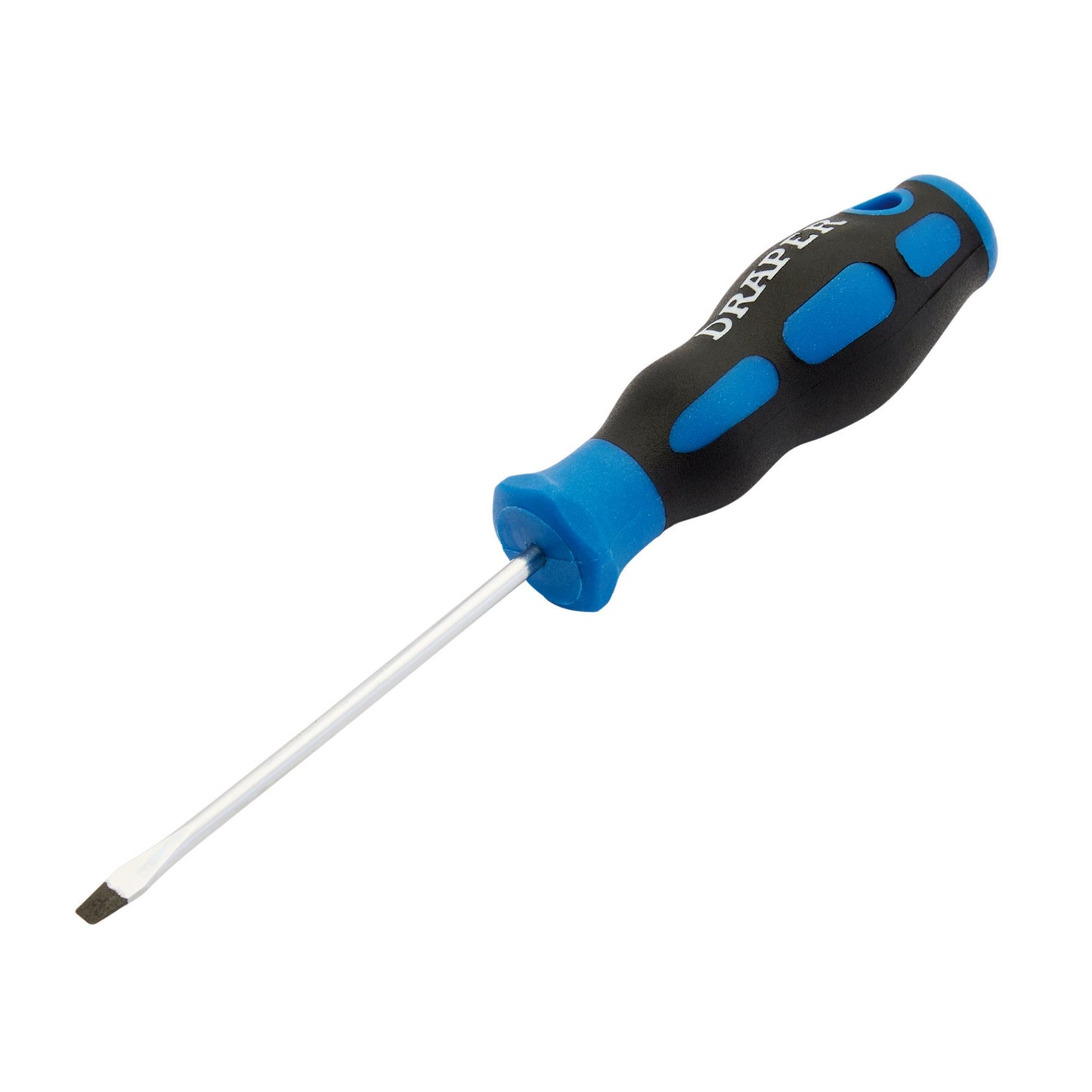 Draper Soft Grip Plain Slot Screwdriver 3.2 x 75mm  sand blasted tip 48919