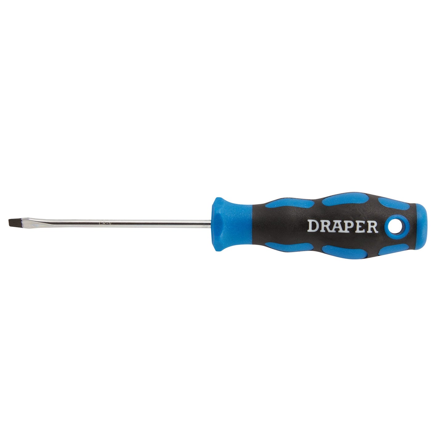 Draper Soft Grip Plain Slot Screwdriver 3.2 x 75mm  sand blasted tip 48919