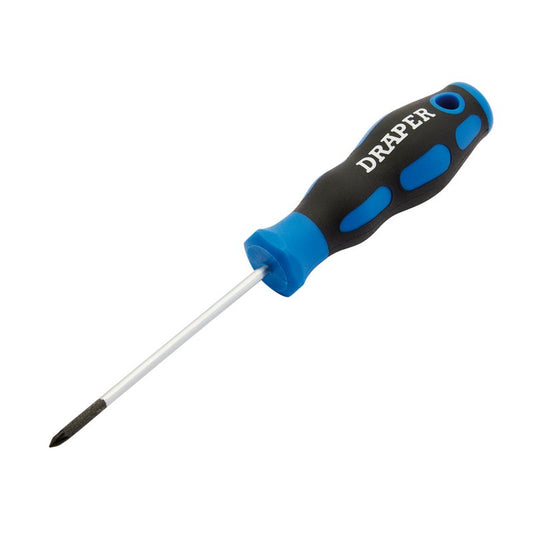 Draper Soft Grip Pozi Screwdriver No.0 x 75mm sand blasted tip 48925