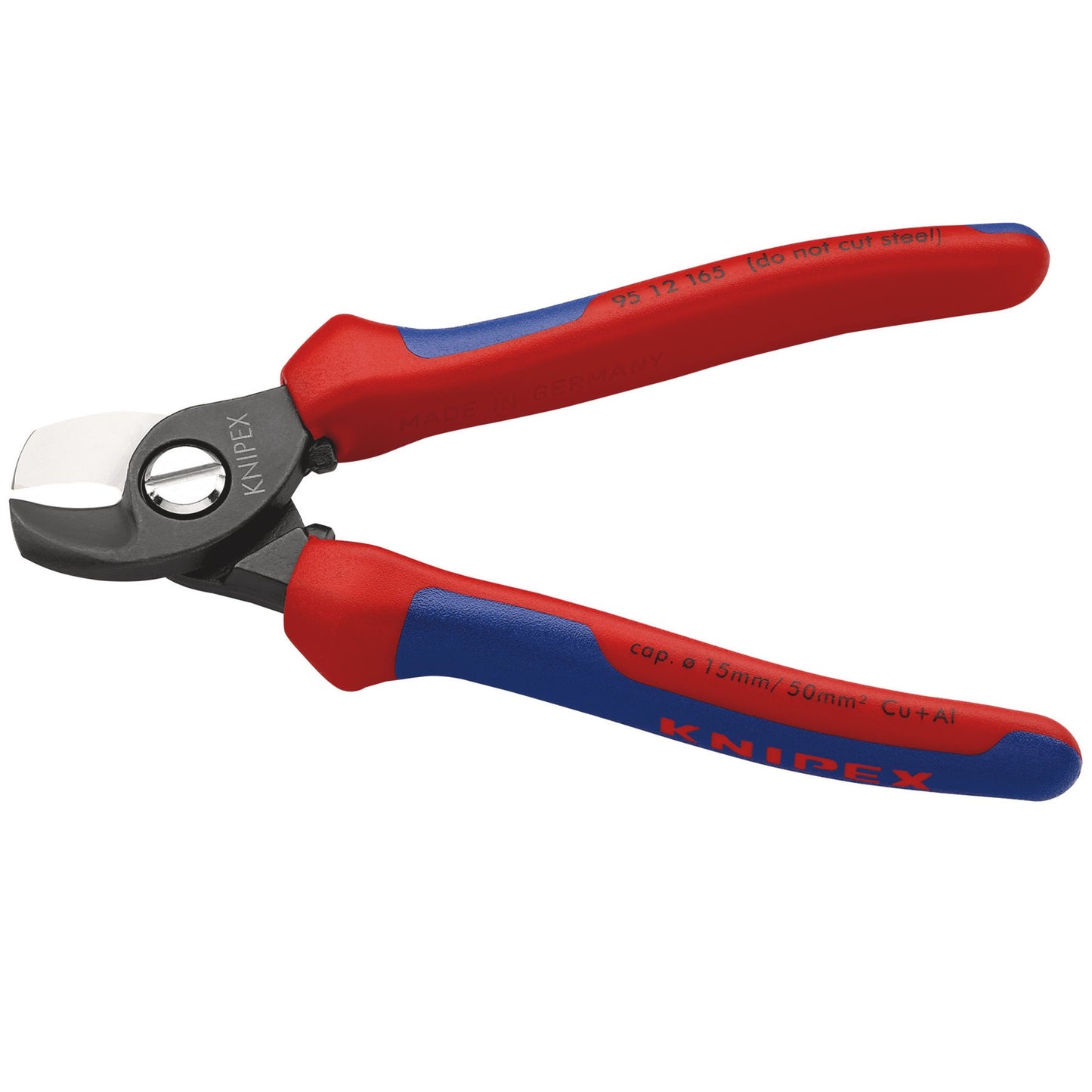 Knipex Copper or Aluminium Only Cable Shear 165mm 15mm Cut 95 12 165 SB