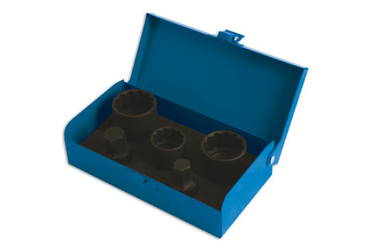 Laser Tools VAG Metric Hub Nut Socket Set 1/2"D Impact Boxed 5pc 4925