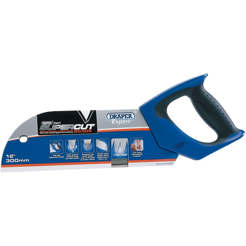 Draper Expert Supercut® Soft Grip Floorboard Saw, 300mm/12", 11tpi/12ppi - Discontinued