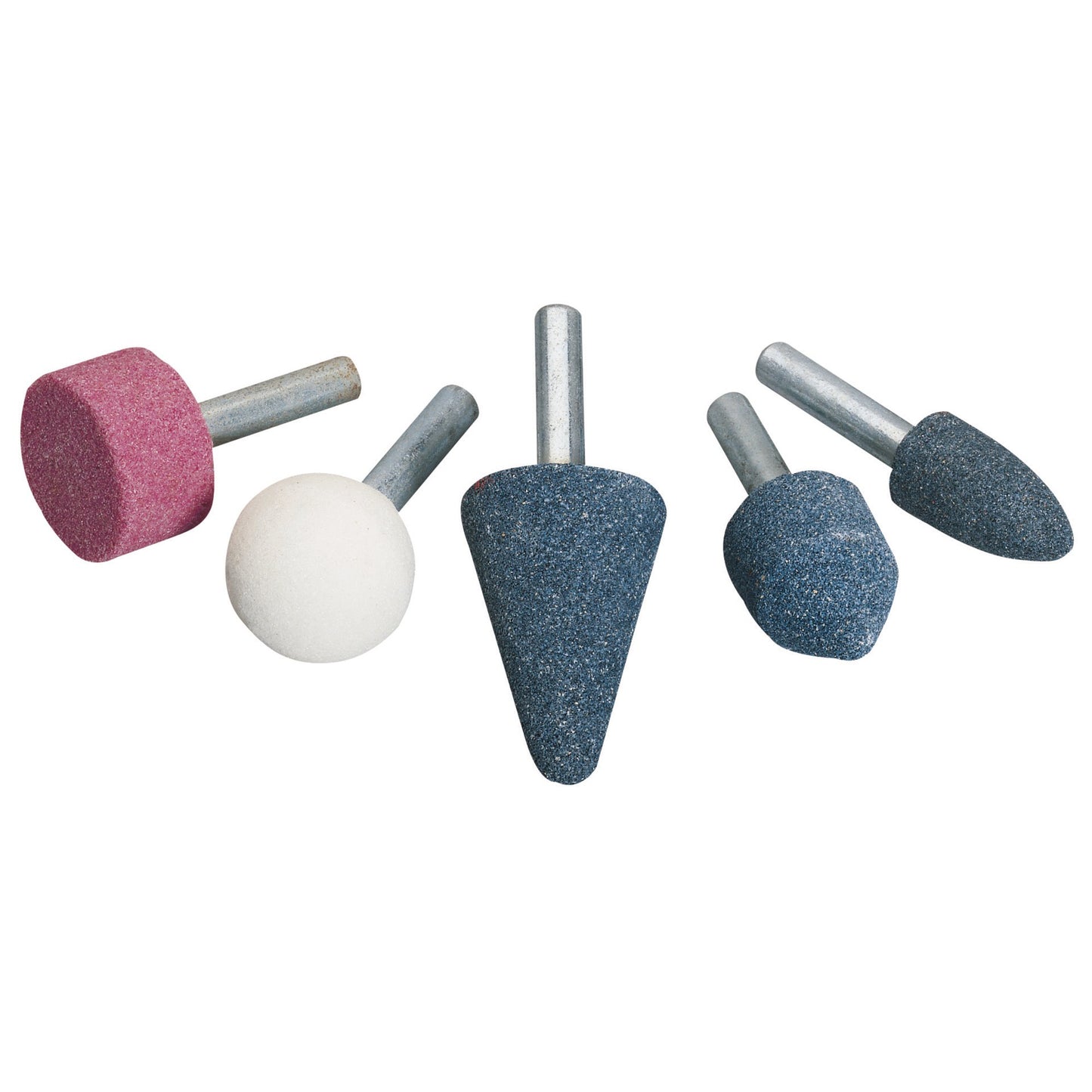 Draper Shank Mounted Grinding Stone Set 6mm 5 Piece Assorted Shapes 49301