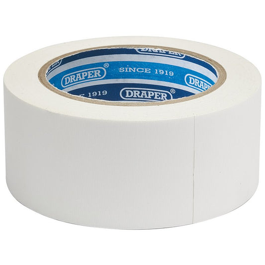 Draper Duct Tape Roll 30m x 50mm White 49431