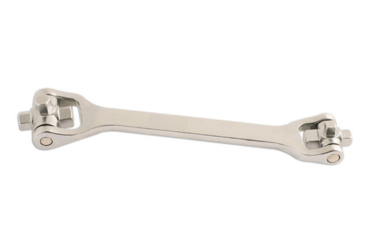 Laser Tools Drain Plug Wrench 8-in-1 Square And Hex 10, 12, 14 and 17mm 4977