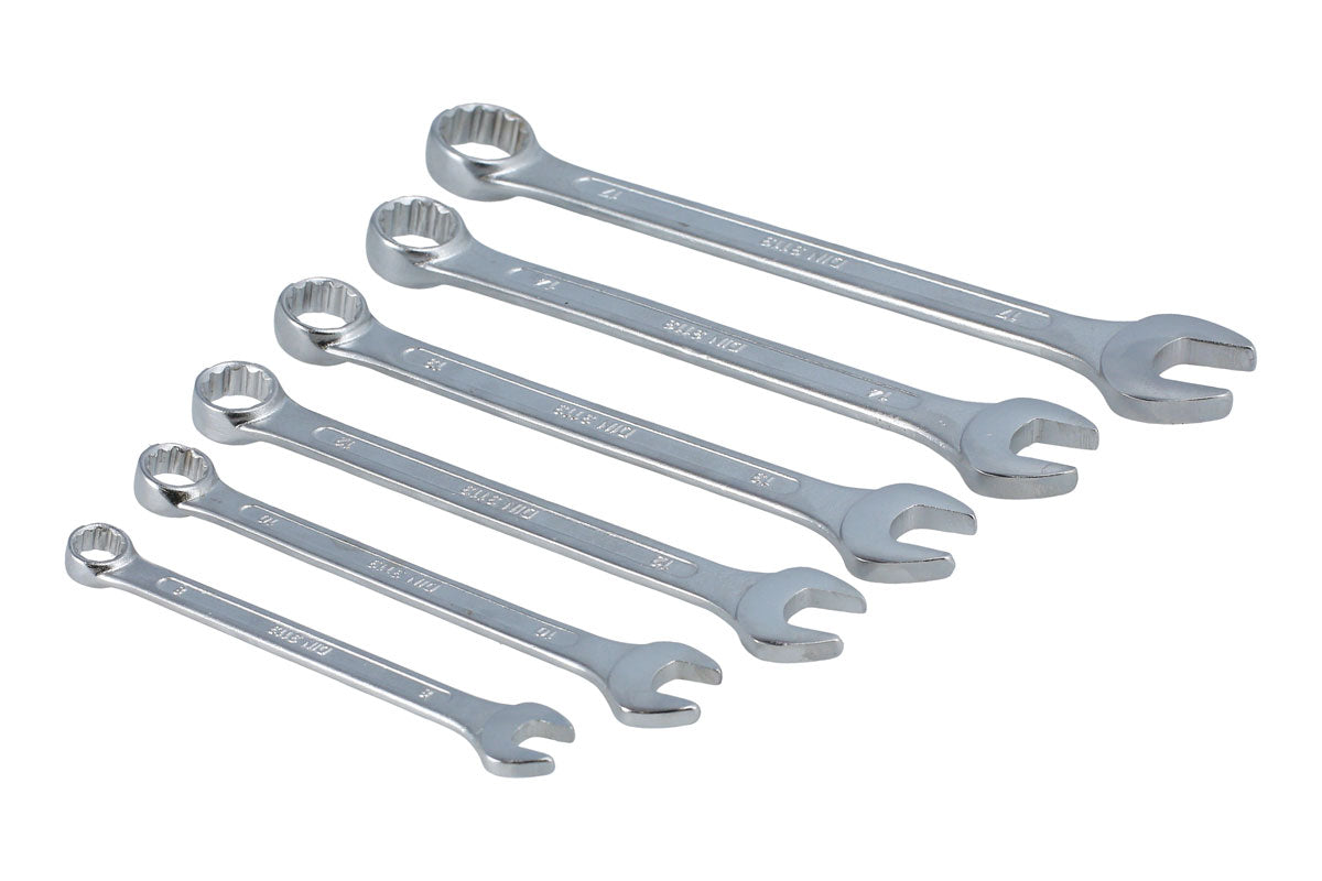 Laser Tools Combination Spanner Set 6pc Metric 8mm to 17mm 12 Point 5007