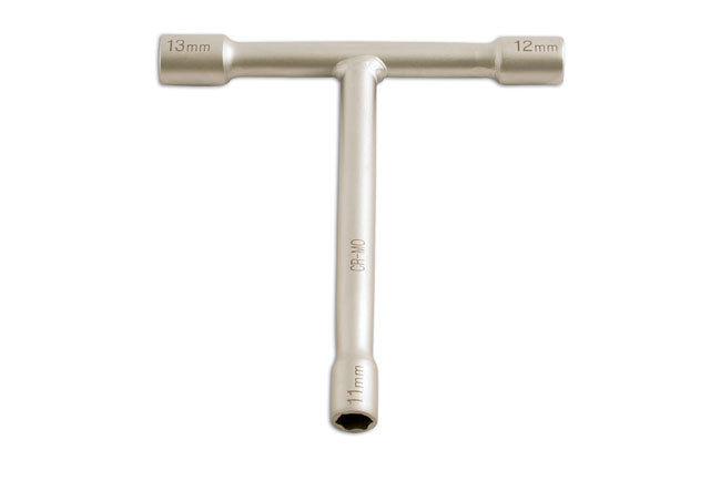 Laser Tools T-Handle Wrench 11, 12, 13mm Hollow Design Single Hex 5056