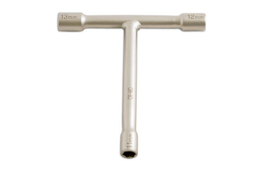 Laser Tools T-Handle Wrench 11, 12, 13mm Hollow Design Single Hex 5056