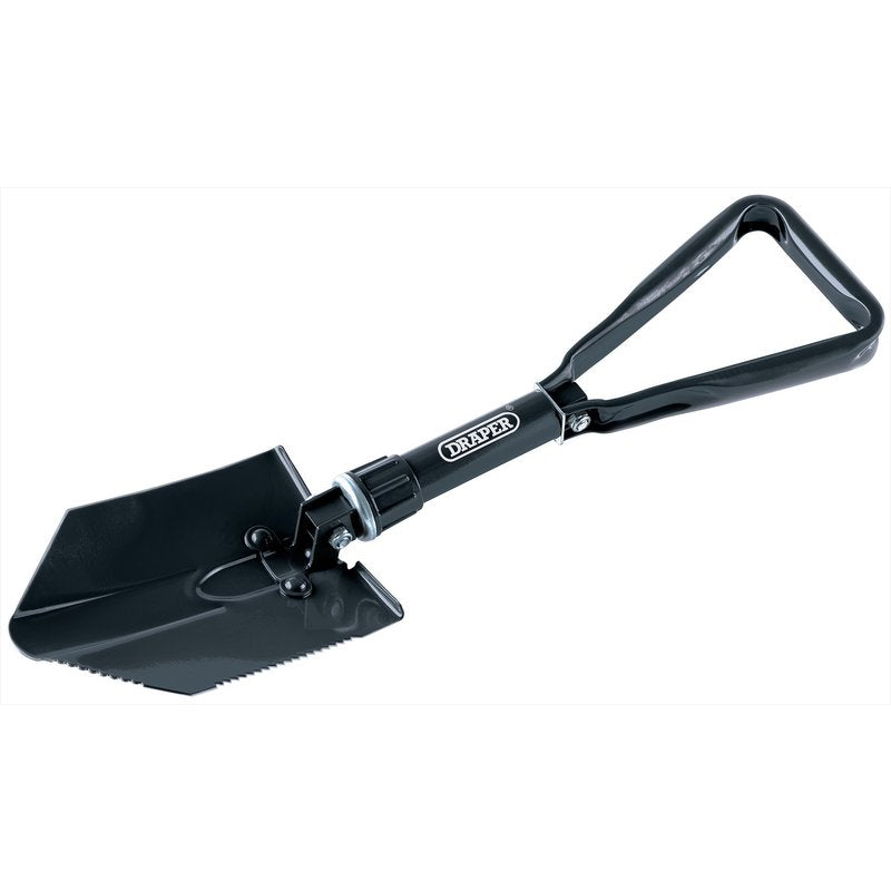 Draper Folding Steel Shovel Serrated Blade With Tubular Steel Handle 51002