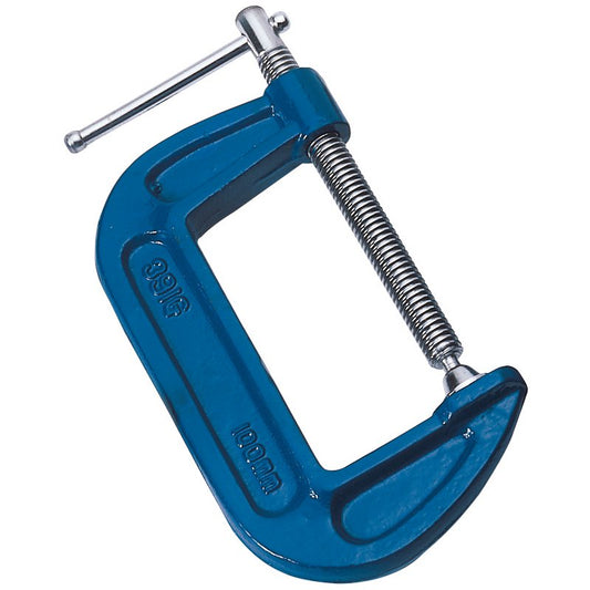 Draper C Clamp 100 x 60mm Malleable Cast Iron Tommy Bar Handle Swivel Shoe 51083