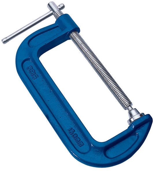 Draper C Clamp 150 x 70mm Malleable Cast Iron Tommy Bar Handle Swivel Shoe 51084