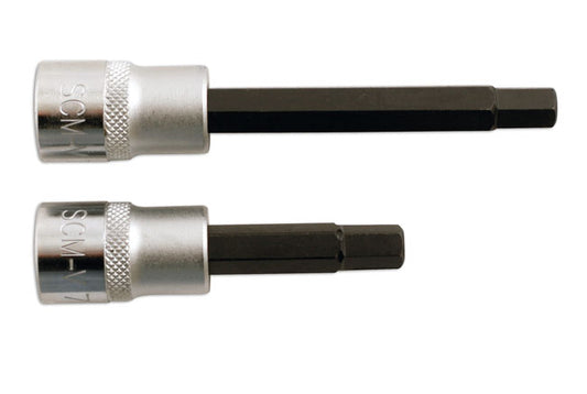 Laser Tools Brake Caliper Hex Bit Set 7mm 2pc Lengths 65, 92mm 5137