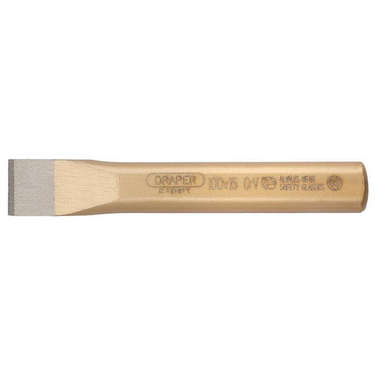 Draper Flat Cold Steel Chisel 16 x 100mm Hardened Chrome Vanadium 51588