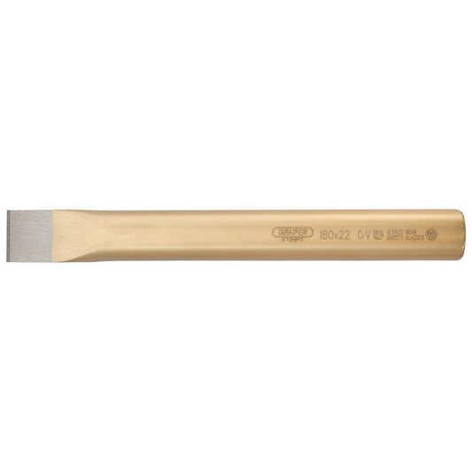 Draper Flat Cold Chisel 22 x 180mm Hardened Chrome Vanadium 51611