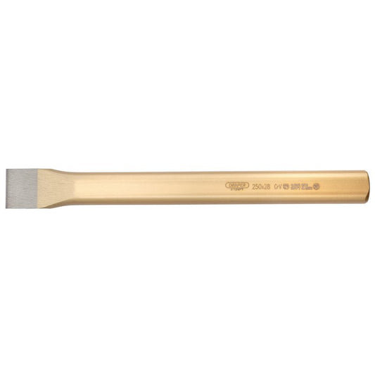 Draper Flat Cold Chisel 28 x 250mm Hardened Chrome Vanadium Steel 51637