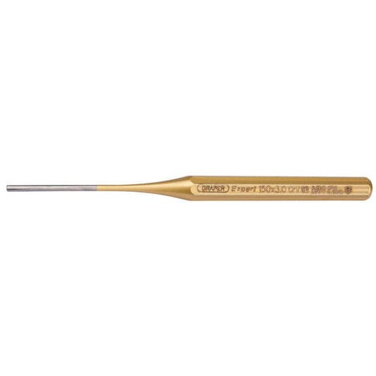 Draper Octagonal Parallel Pin Punch 3 x 150mm Tempered Head 51661