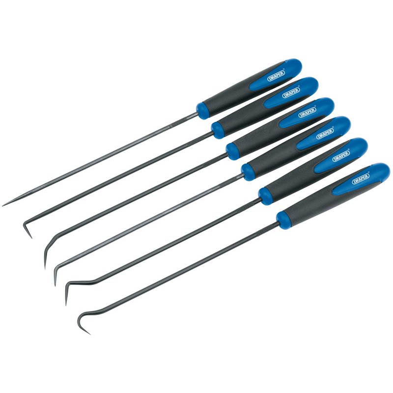 Draper Long Reach Hook & Pick Set 6 Piece O' rings split pins seals bushes 51764