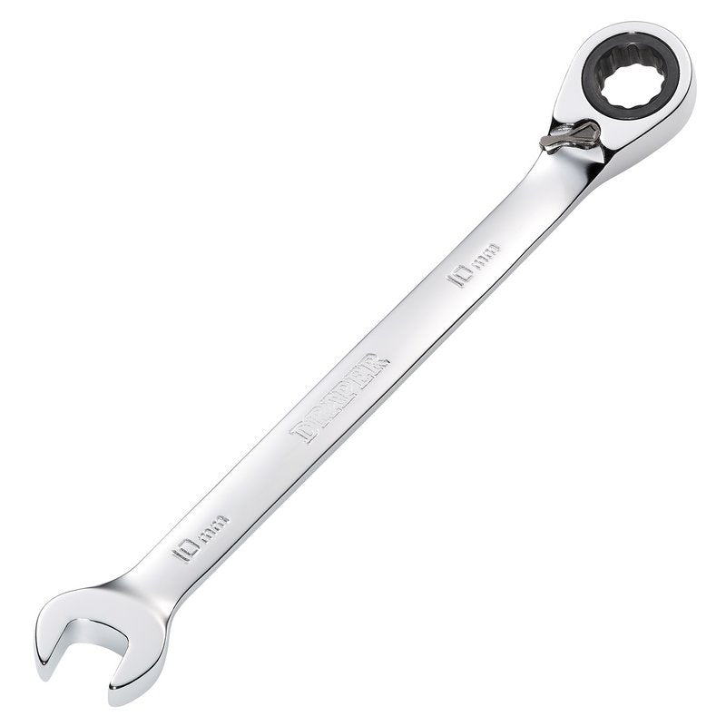 Draper 10mm Metric Reversible Ratcheting Combination Spanner 12 Point 51973