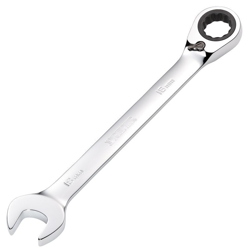 Draper 18mm Metric Reversible Ratcheting Combination Spanner 12 Point 52006