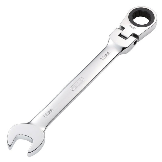 Draper HI-TORQ 16mm Metric Flexible Head Ratcheting Combination Spanner 52018