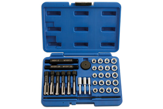 Laser Tools Glow Plug Thread Repair Kit 33pc 5206