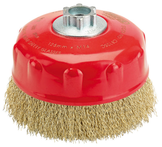 Draper Expert M14 Steel Twist Knot Wire Cup Brush 80mm 52632