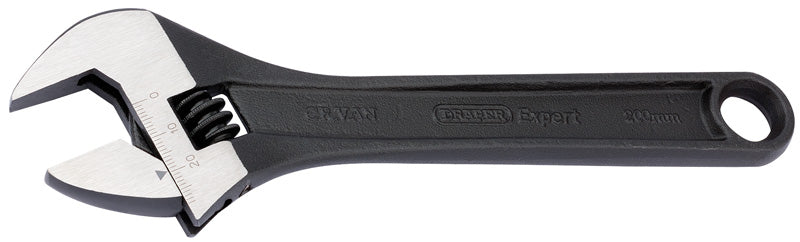 Draper Expert 200mm 29mm Crescent Type Adjustable Wrench Phosphate Finish 52680