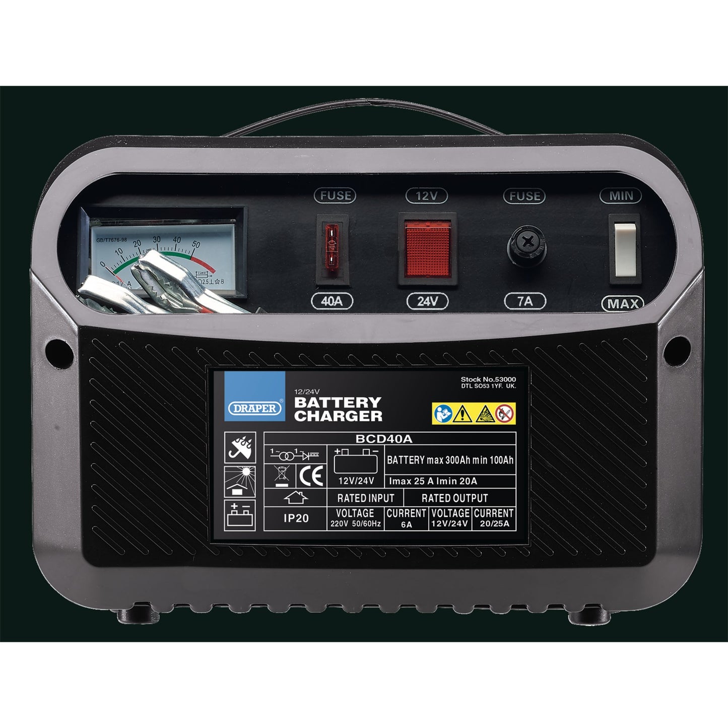 12/24V Battery Charger, 20 - 25A