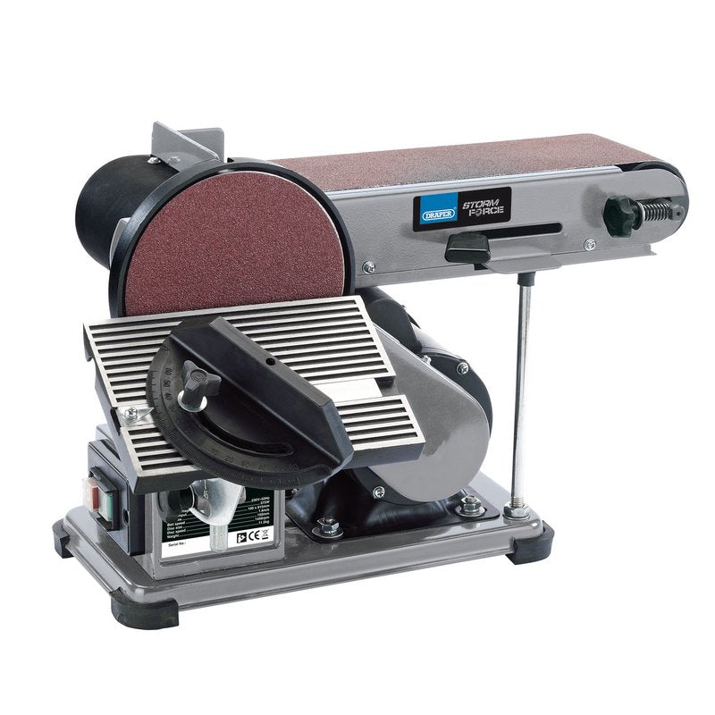 Draper Storm Force Belt and Disc Sander 375W 230V Table tilt 0-45° 53005