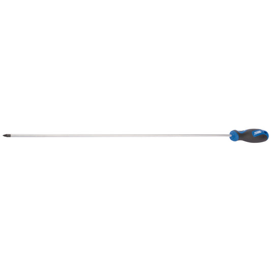 Draper Extra Long Reach Soft Grip Pozi Screwdriver No.1 x 450mm 53487