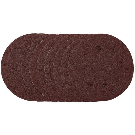 Draper Sanding Discs 115mm 80 Grit Hook & Loop 10 Pack 53499