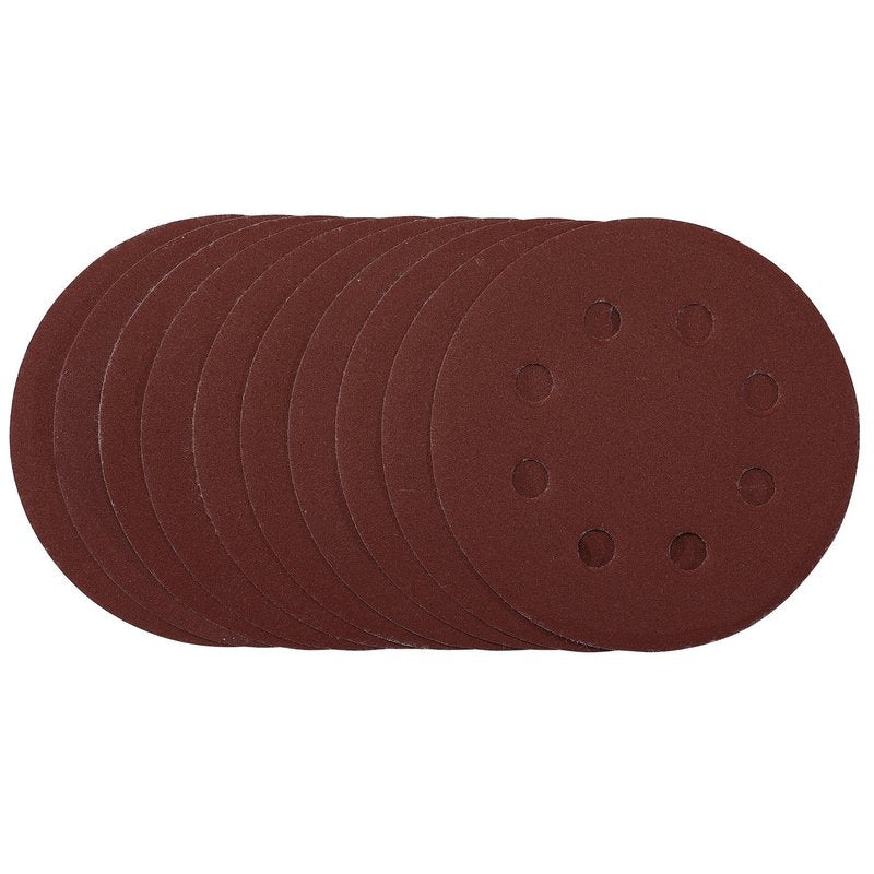 Draper Sanding Discs 115mm 240 Grit Hook & Loop 10 Pack 53501