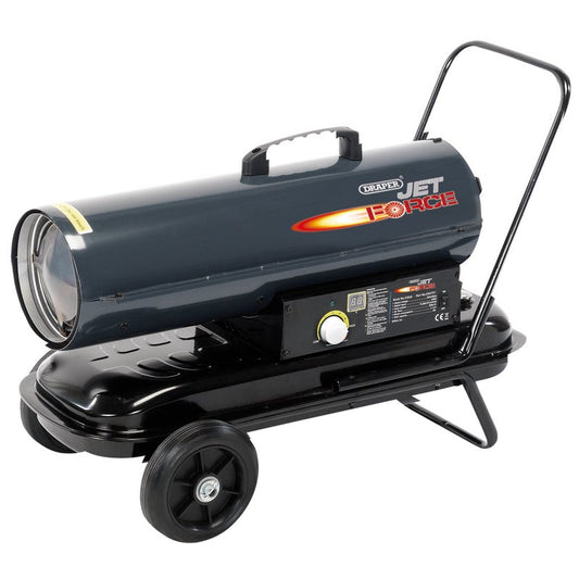 Draper Jet Force Diesel Kerosene Space Heater with Wheels 75,000 BTU/22kW 53926