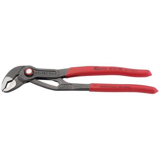 Knipex 250mm Cobra QuickSet Waterpump Pliers One Handed Adjustment 87 21 250